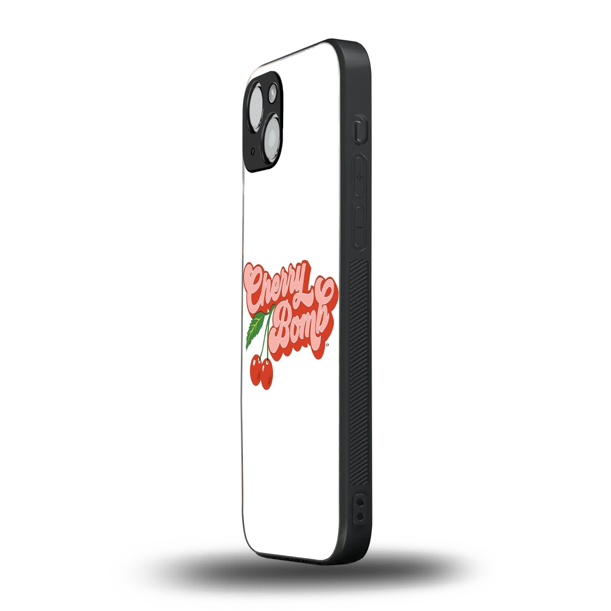 Cherry Bomb iphone 15 plus mobile cover | shockproof glass phone case