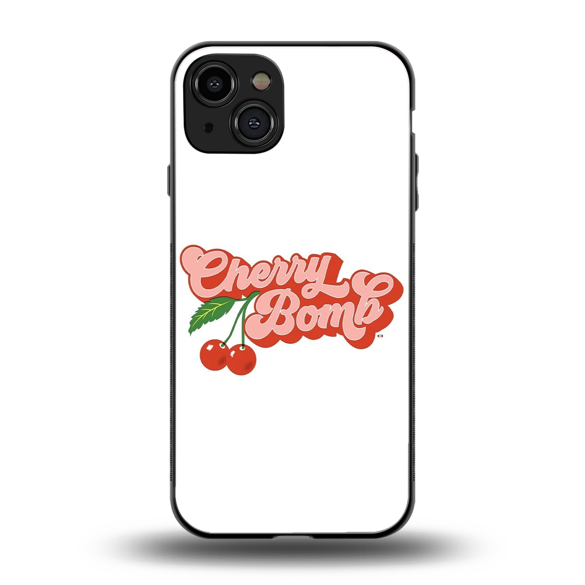 Cherry Bomb back phone cover | glass case for iphone 15