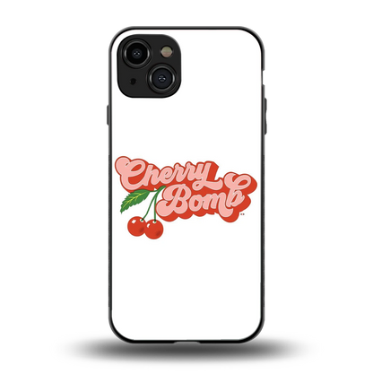 Cherry Bomb back phone cover | glass case for iphone 15