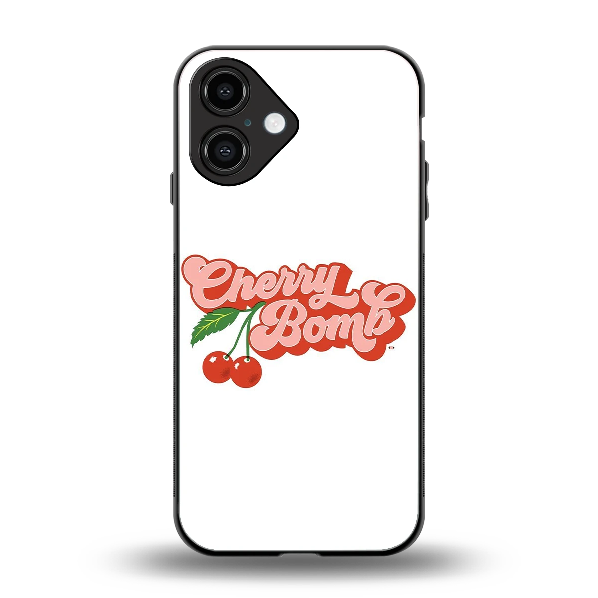 Cherry Bomb back phone cover | glass case for iphone 16