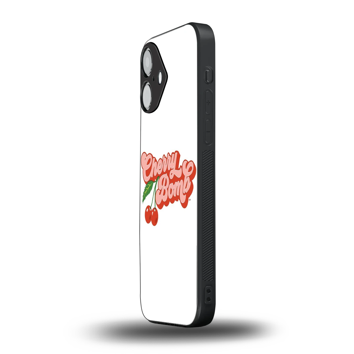 Cherry Bomb iPhone 16 mobile cover | shockproof glass phone case
