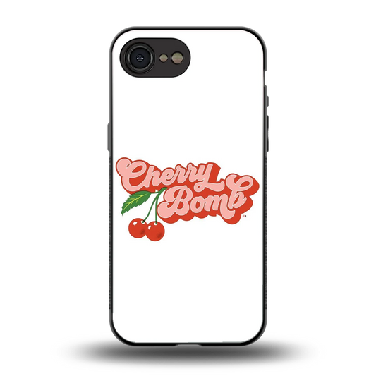 Cherry Bomb back phone cover | glass case for iphone 16e