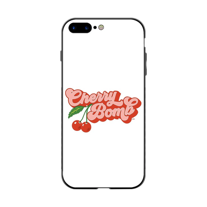 Cherry Bomb back phone cover | glass case for iphone 7 plus