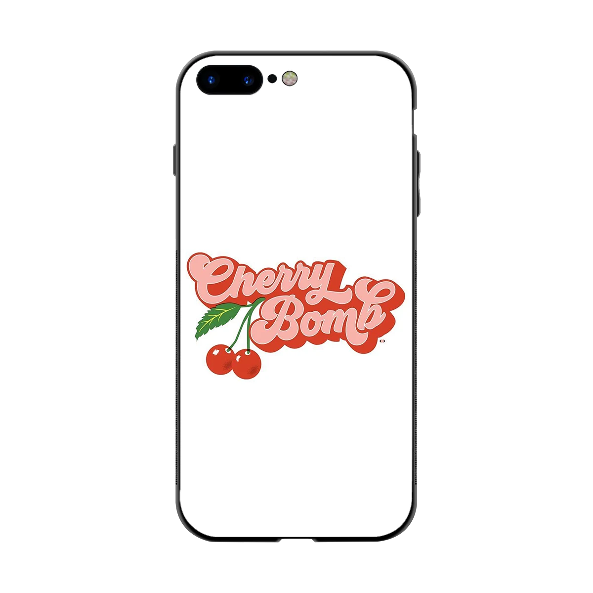Cherry Bomb back phone cover | glass case for iphone 8 plus