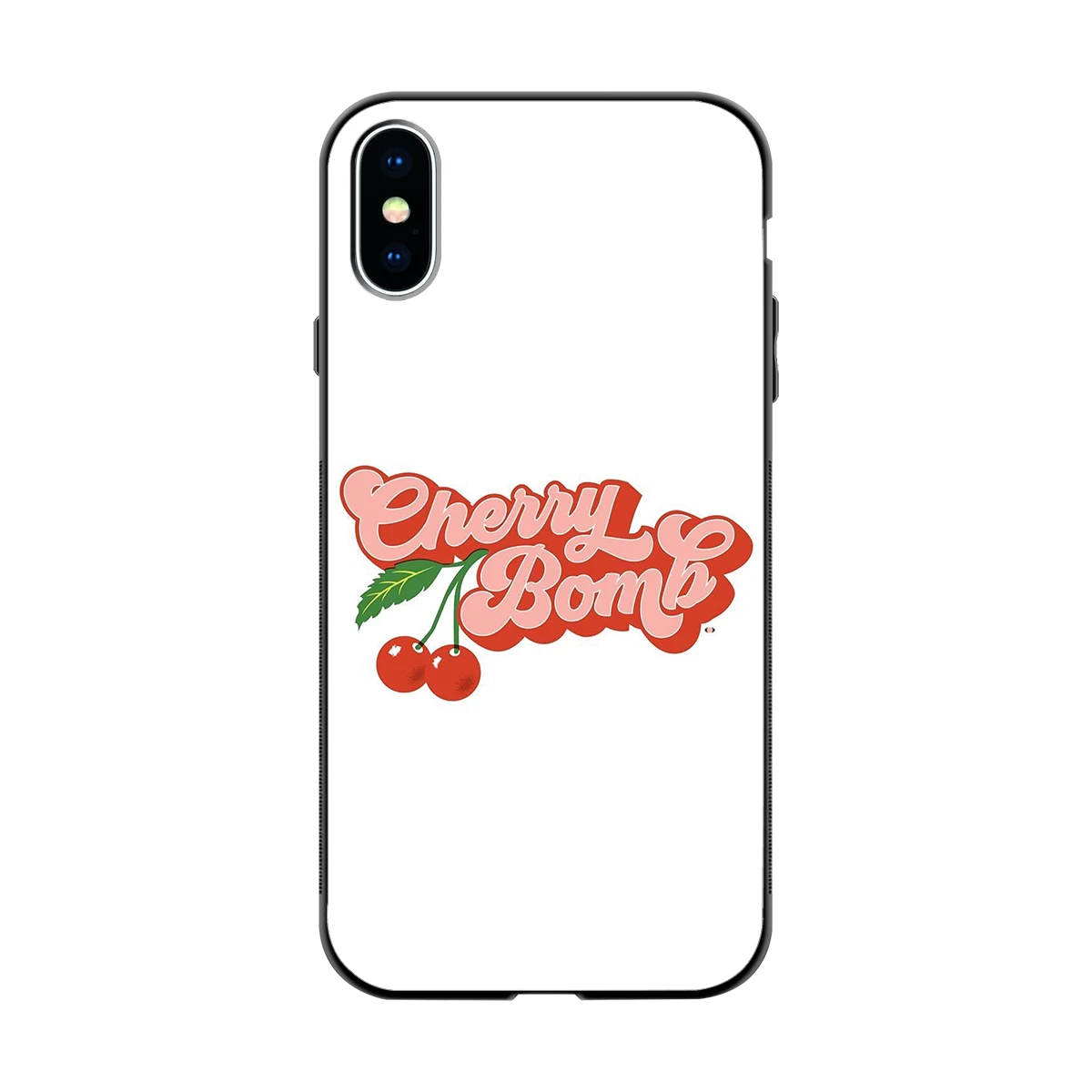 Cherry Bomb back phone cover | glass case for iphone x