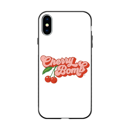 Cherry Bomb back phone cover | glass case for iphone xs