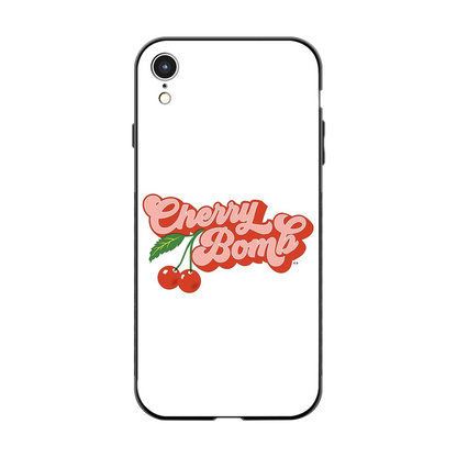 Cherry Bomb back phone cover | glass case for iphone xr