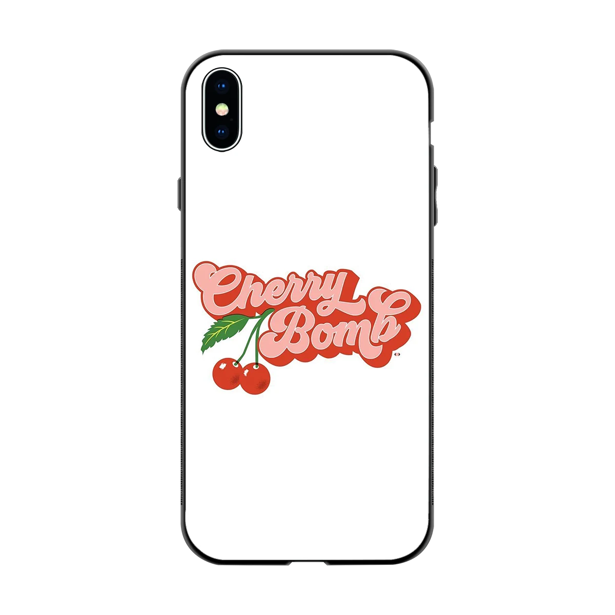 Cherry Bomb back phone cover | glass case for iphone xs max