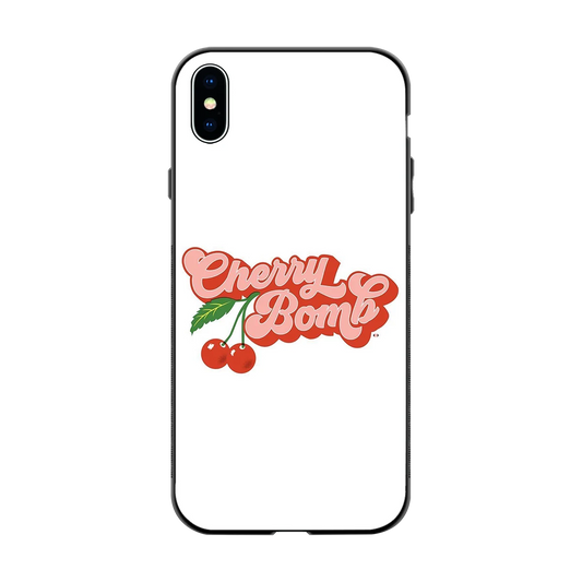 Cherry Bomb back phone cover | glass case for iphone xs max