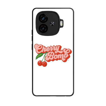 Cherry Bomb back phone cover | glass case for iqoo neo 10r 5g