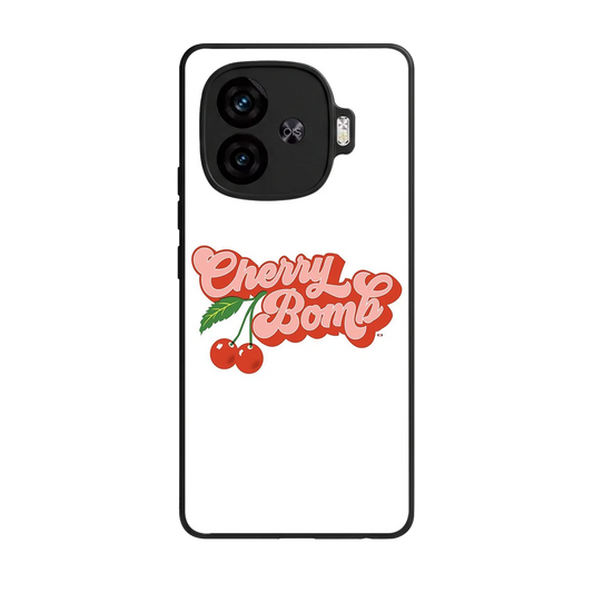 Cherry Bomb back phone cover | glass case for iqoo neo 10r 5g
