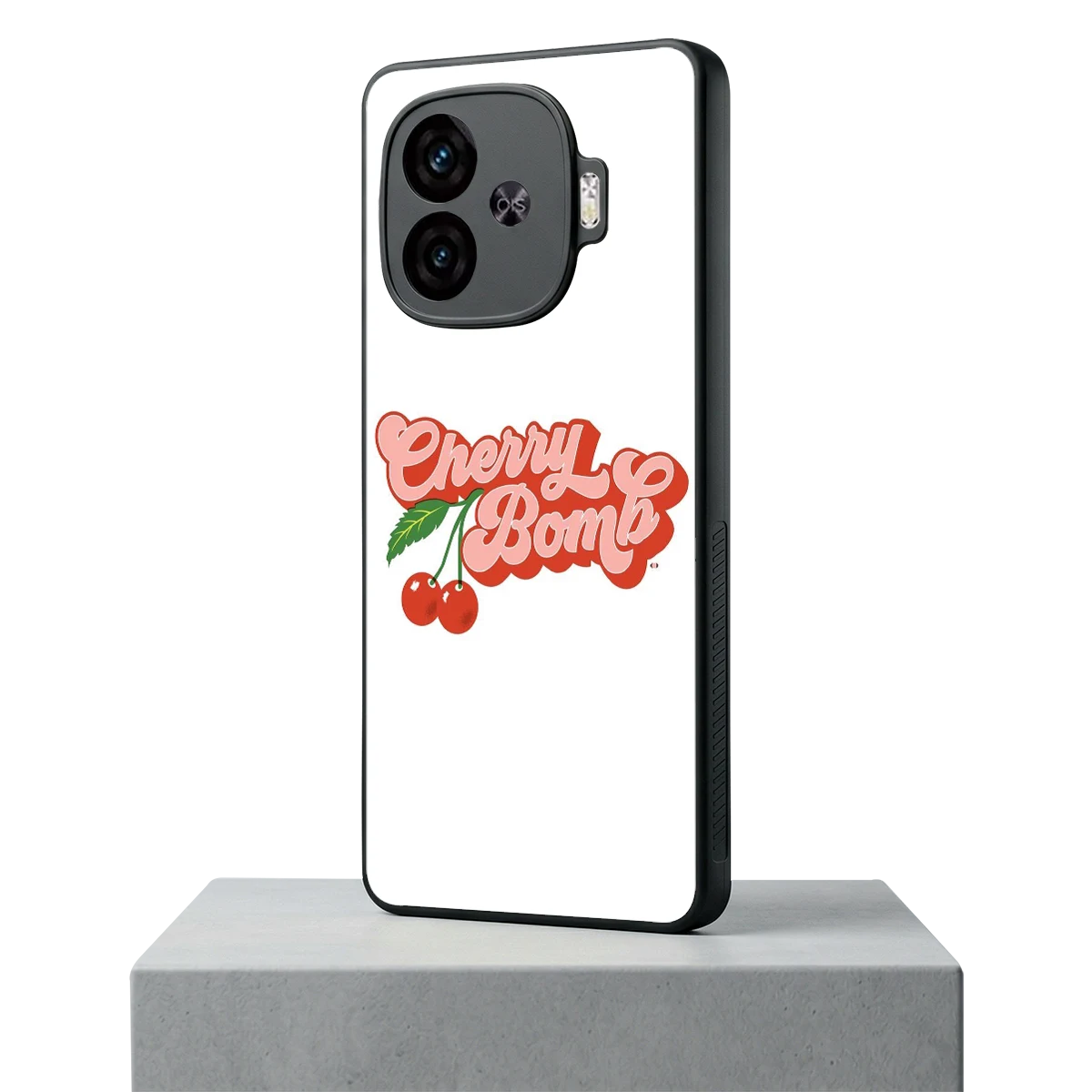 Cherry Bomb iqoo neo 10r 5g mobile cover | shockproof glass phone case