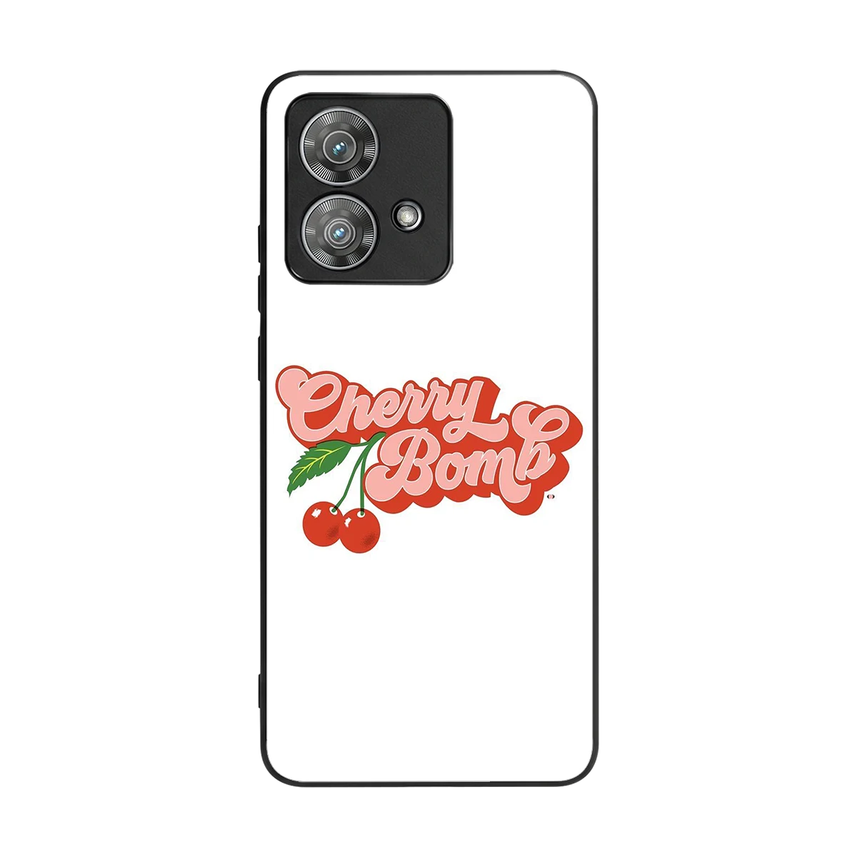 Cherry Bomb back phone cover | glass case for motorola edge 40 neo 5g