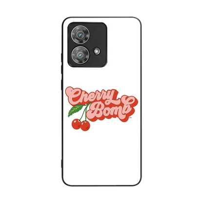Cherry Bomb back phone cover | glass case for motorola edge 40 neo 5g