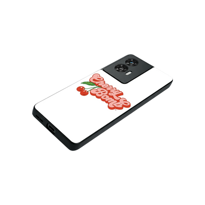 Cherry Bomb stylish phone case for motorola edge 50 fusion | glossy glass and slim fit