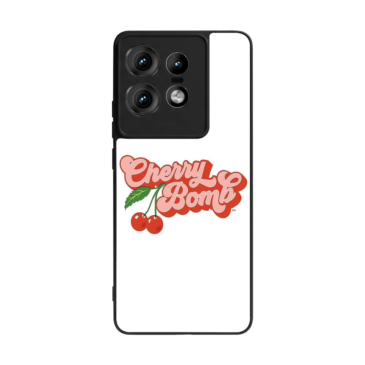 Cherry Bomb back phone cover | glass case for motorola edge 50 pro