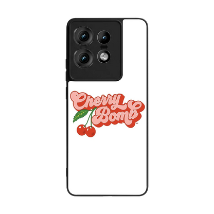 Cherry Bomb back phone cover | glass case for motorola edge 50 pro