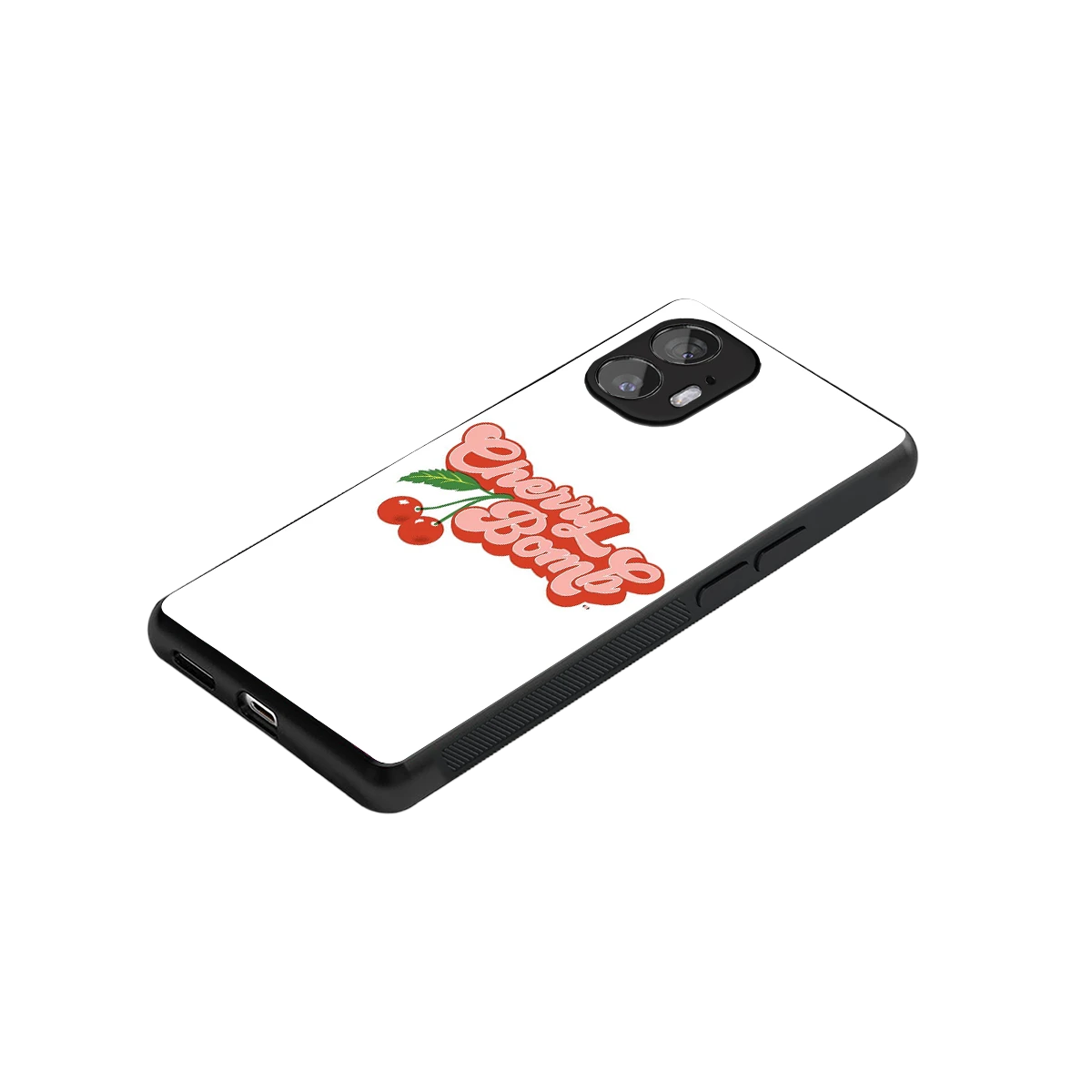 Cherry Bomb stylish phone case for nothing phone 2 | glossy glass and slim fit