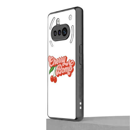 Cherry Bomb nothing phone 3a mobile cover | shockproof glass phone case