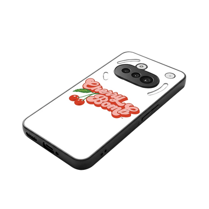 Cherry Bomb stylish phone case for nothing phone 3a | glossy glass and slim fit