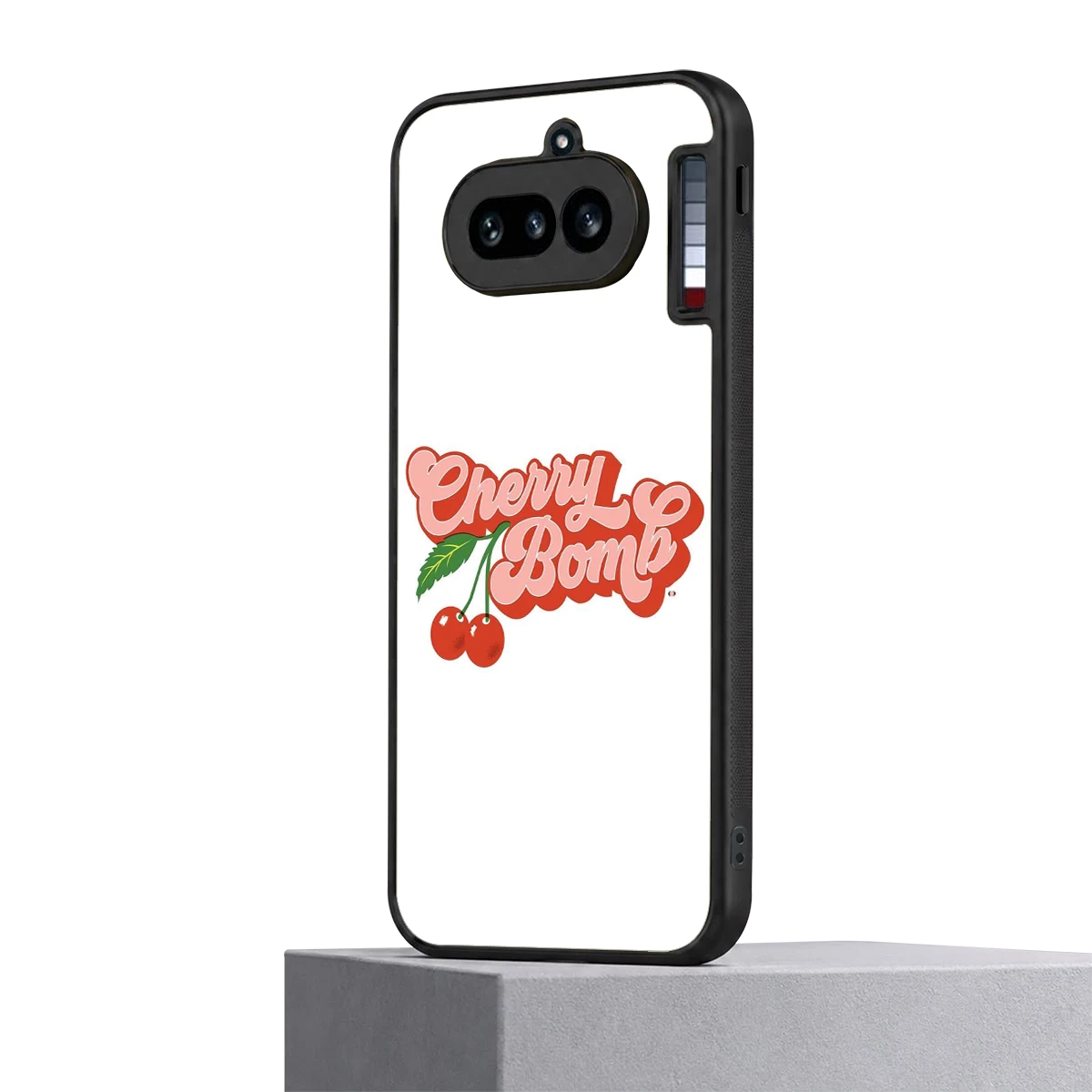 Cherry Bomb nothing phone 4a mobile cover | shockproof glass phone case