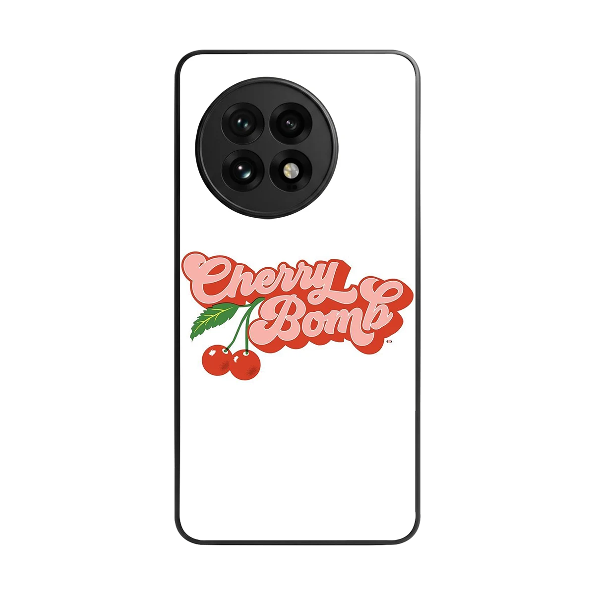 Cherry Bomb back phone cover | glass case for oneplus 13r