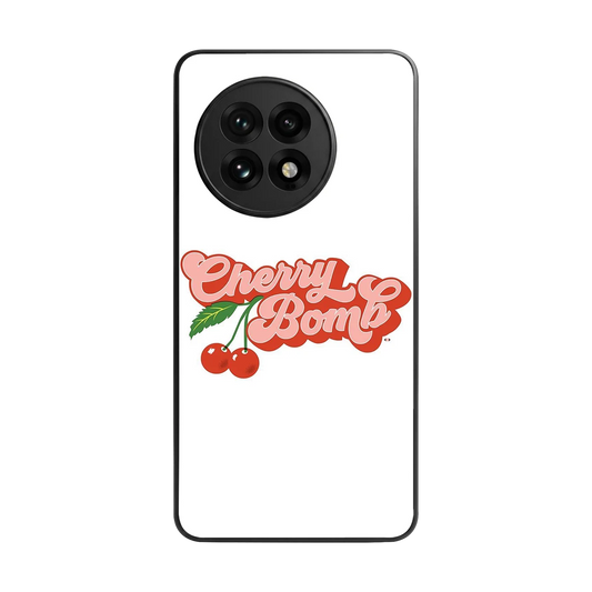 Cherry Bomb back phone cover | glass case for oneplus 13r