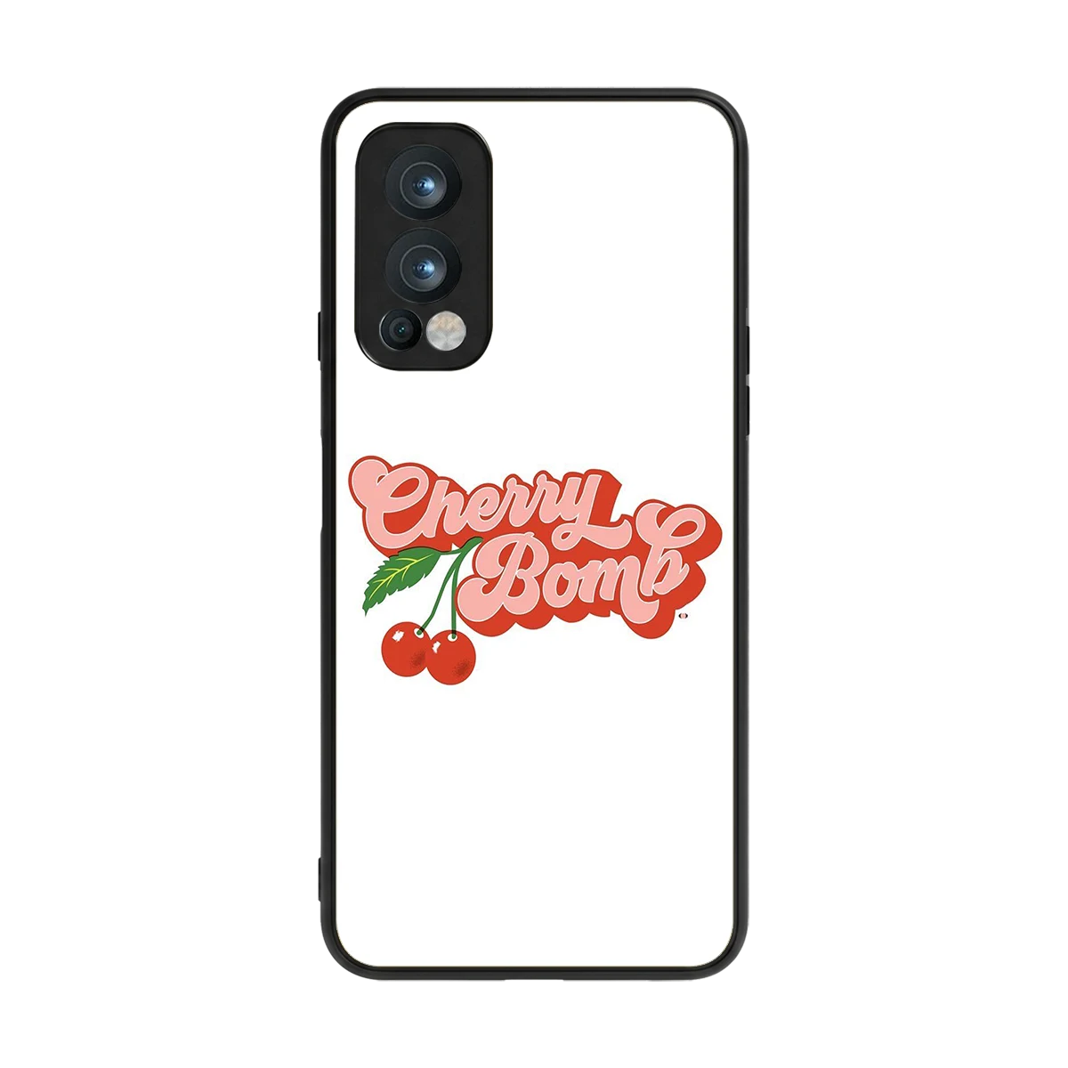 Cherry Bomb back phone cover | glass case for oneplus nord 2