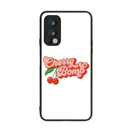 Cherry Bomb back phone cover | glass case for oneplus nord 2