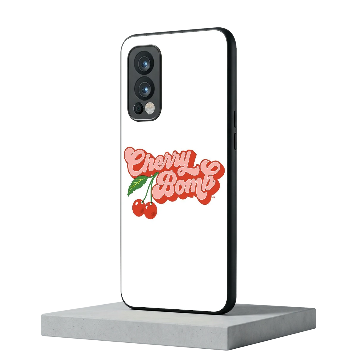 Cherry Bomb oneplus nord 2 mobile cover | shockproof glass phone case