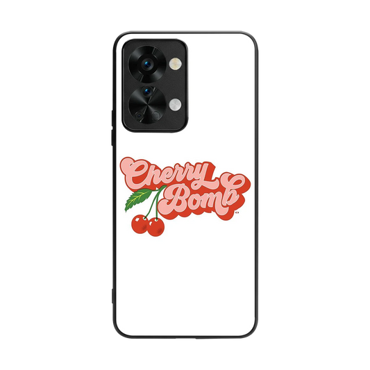 Cherry Bomb back phone cover | glass case for oneplus nord 2t