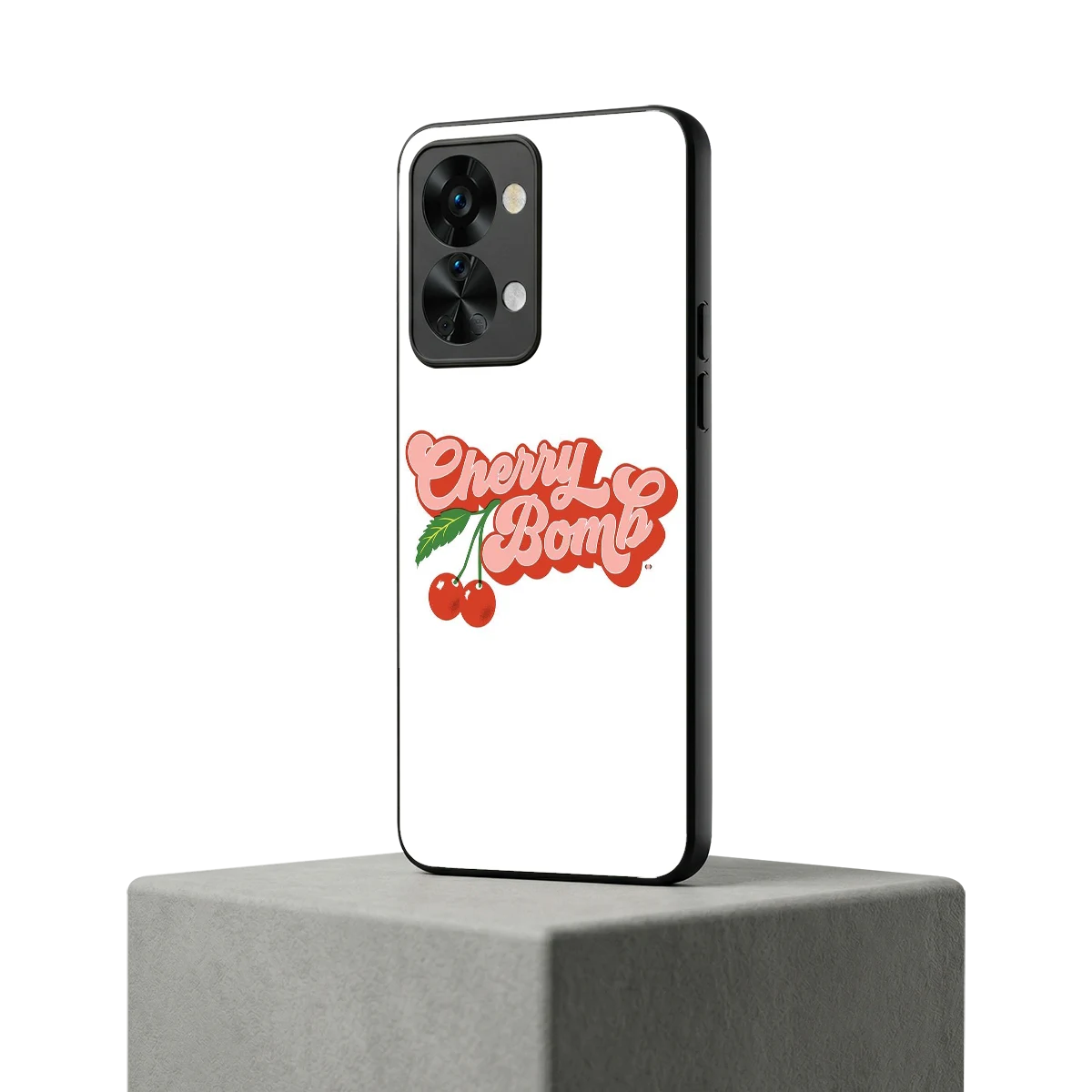 Cherry Bomb oneplus nord 2t mobile cover | shockproof glass phone case