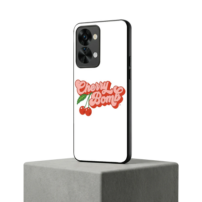 Cherry Bomb oneplus nord 2t mobile cover | shockproof glass phone case