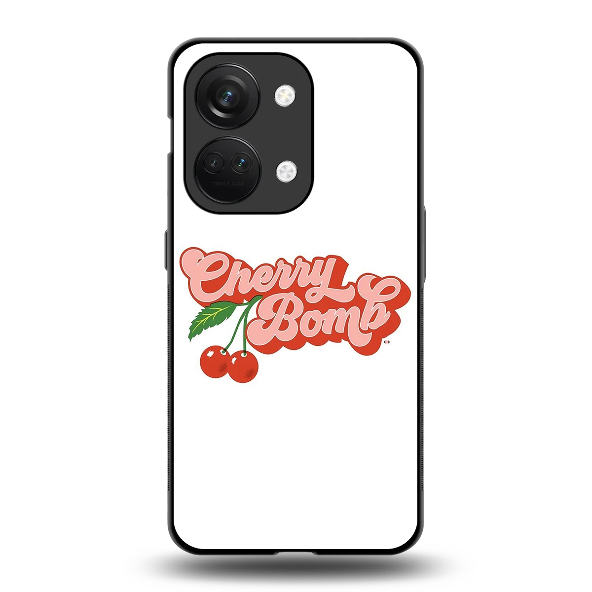 Cherry Bomb back phone cover | glass case for oneplus nord 3