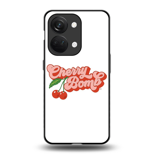 Cherry Bomb back phone cover | glass case for oneplus nord 3