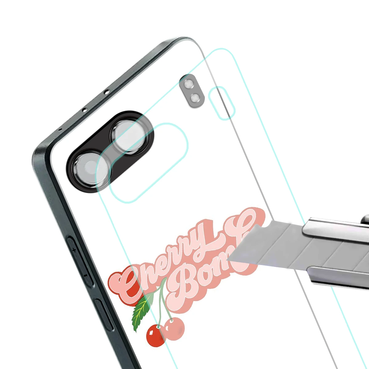 Cherry Bomb stylish phone case for oneplus nord 4 | glossy glass and slim fit