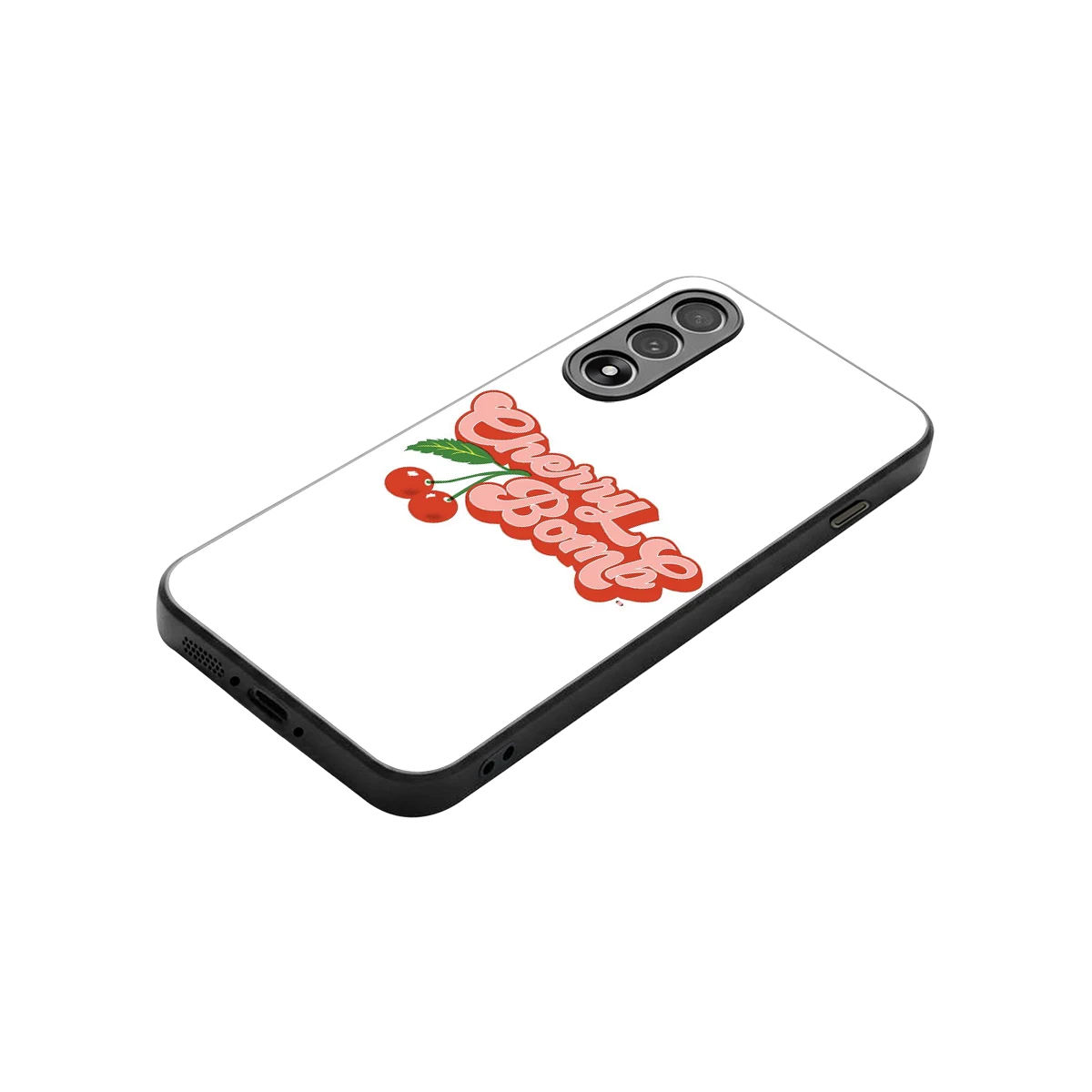Cherry Bomb stylish phone case for oneplus nord 5 | glossy glass and slim fit