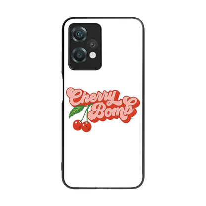 Cherry Bomb back phone cover | glass case for oneplus nord ce 2 lite