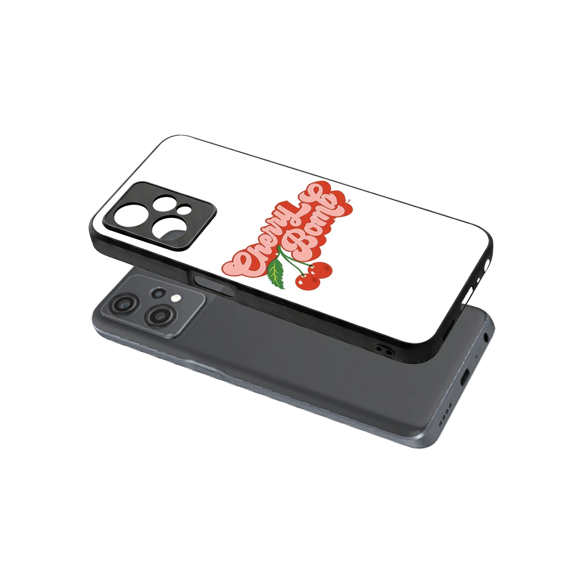 Cherry Bomb sleek oneplus nord ce 2 lite cover with tempered glass back and TPU edges