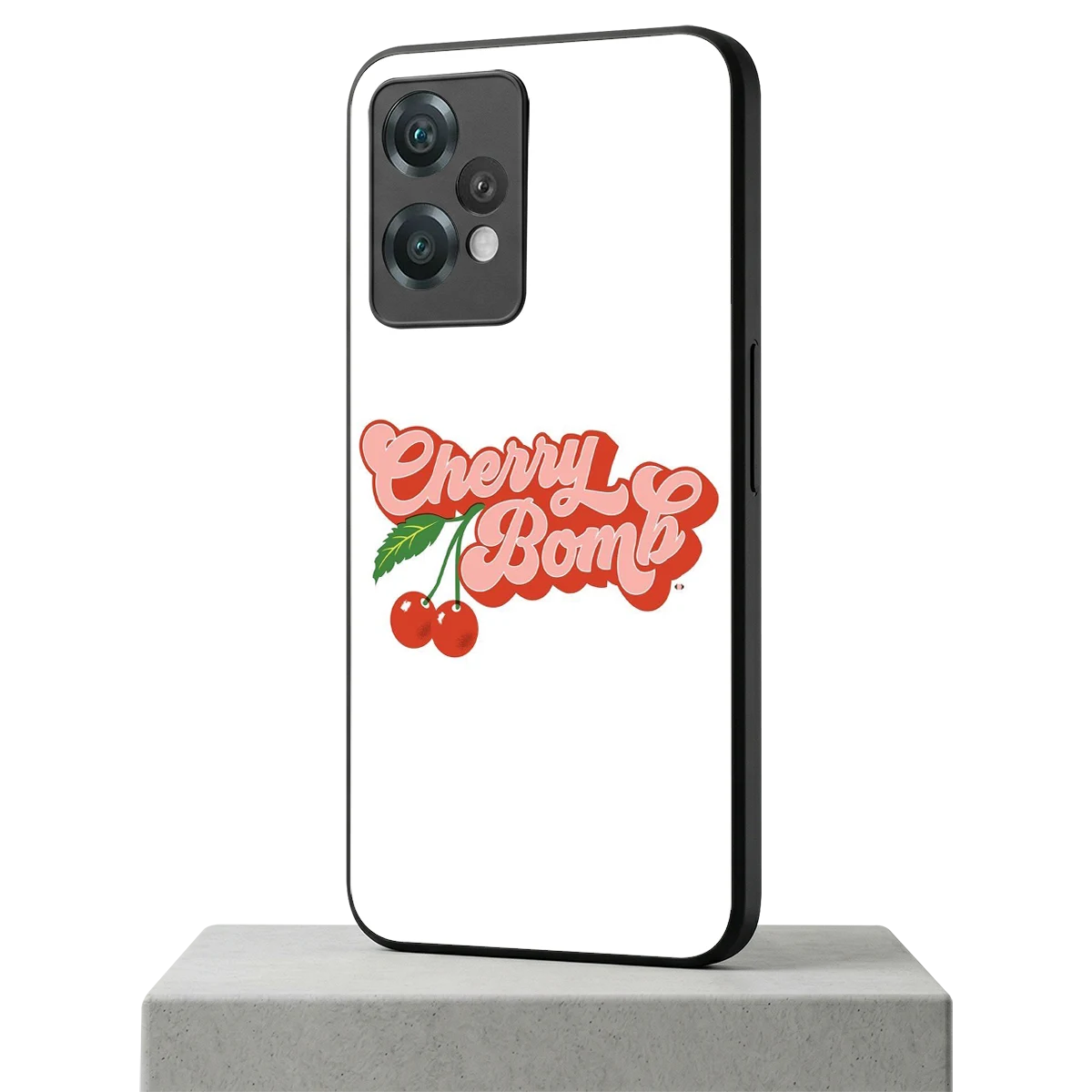 Cherry Bomb oneplus nord ce 2 lite mobile cover | shockproof glass phone case