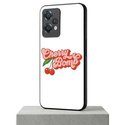 Cherry Bomb oneplus nord ce 2 lite mobile cover | shockproof glass phone case