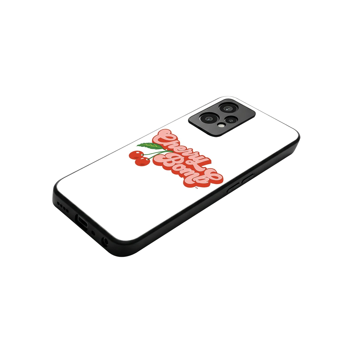 Cherry Bomb stylish phone case for oneplus nord ce 2 lite | glossy glass and slim fit