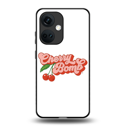 Cherry Bomb back phone cover | glass case for oneplus nord ce 3