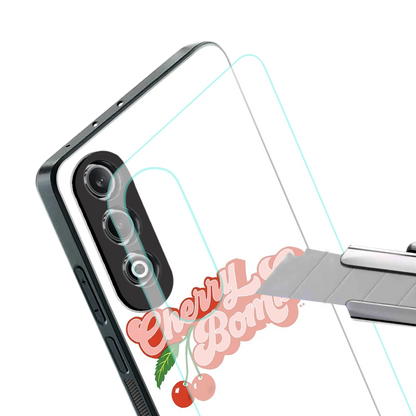 Cherry Bomb stylish phone case for oneplus nord ce 4 | glossy glass and slim fit