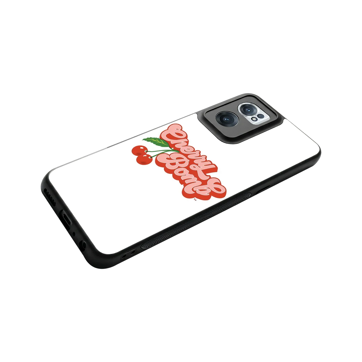 Cherry Bomb stylish phone case for oneplus nord ce 2 | glossy glass and slim fit