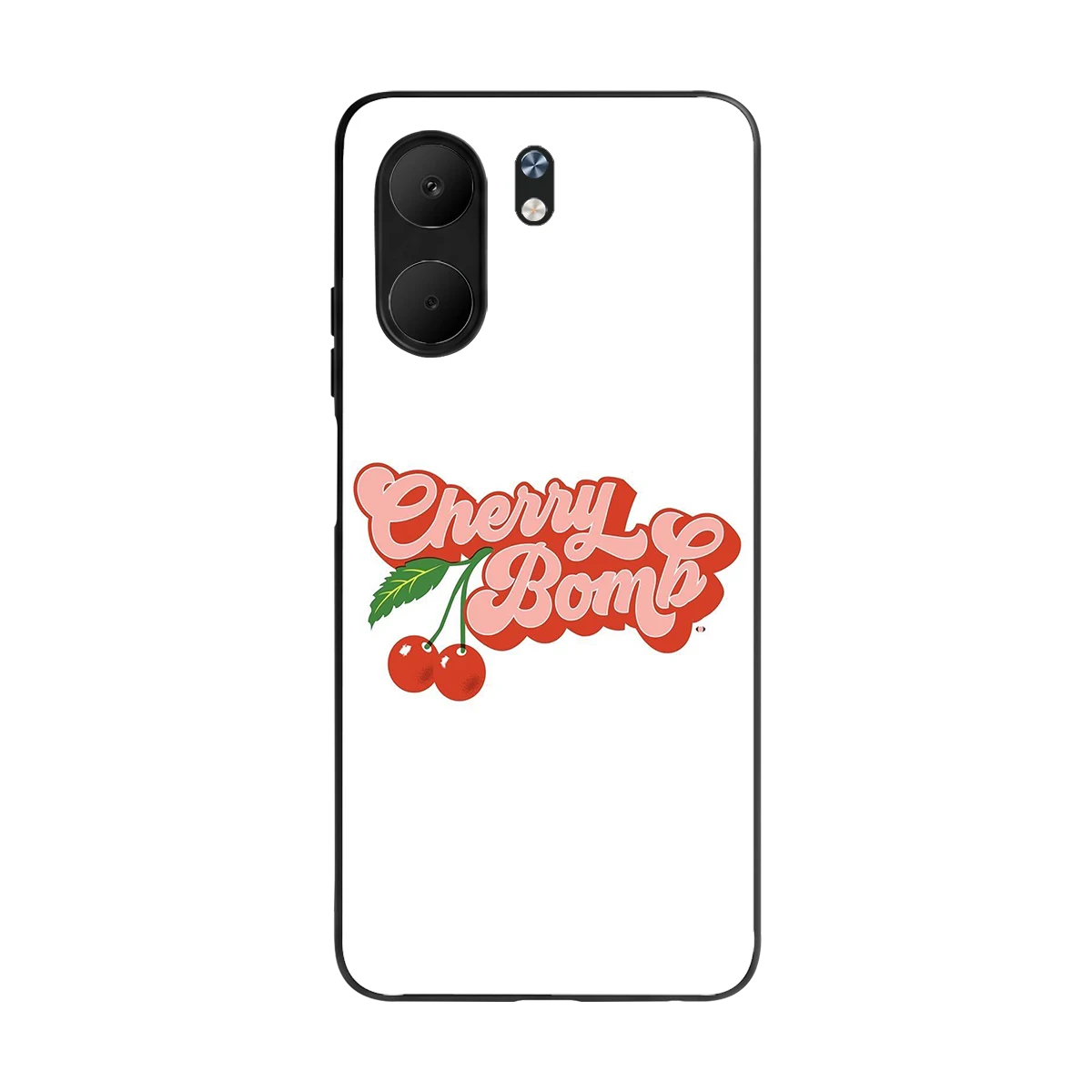 Cherry Bomb back phone cover | glass case for oppo a5x 5g