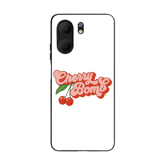Cherry Bomb back phone cover | glass case for oppo a5x 5g