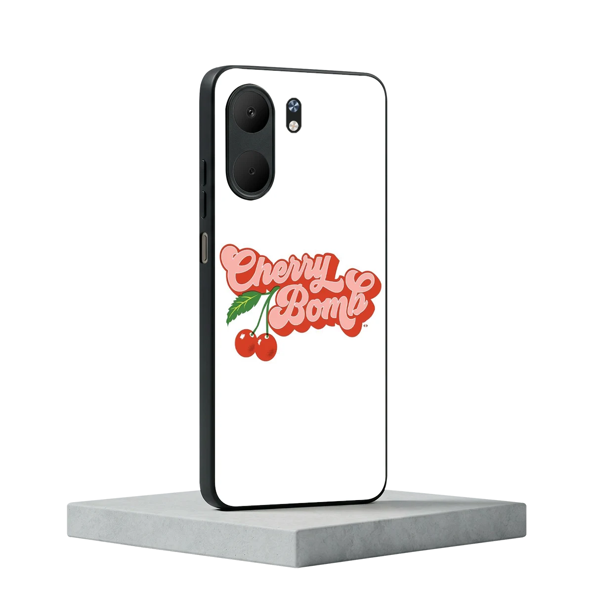 Cherry Bomb oppo a5x 5g mobile cover | shockproof glass phone case