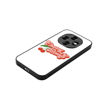 Cherry Bomb stylish phone case for oppo f31 pro 5g | glossy glass and slim fit