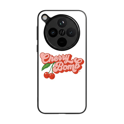 Cherry Bomb back phone cover | glass case for oppo find x8